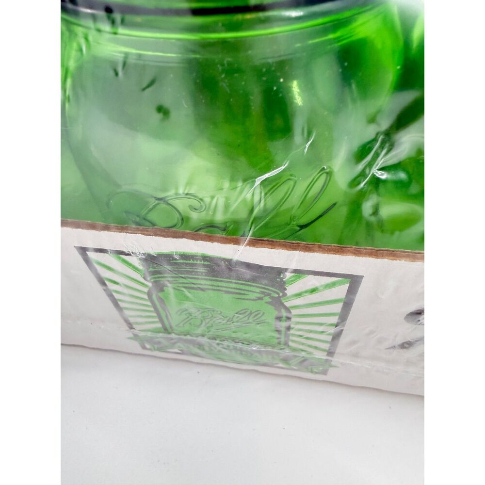 Sealed Ball Heritage Collection Green Mason Jars - 100th Anniv QUART 6-Pack
